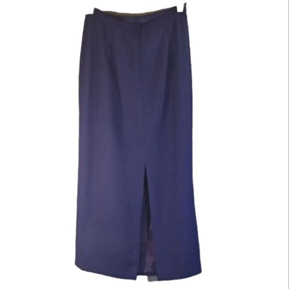 Donna Morgan 2 pc. Modest Blueish Purple Blazer Suit Set 8 - Picture 5 of 8